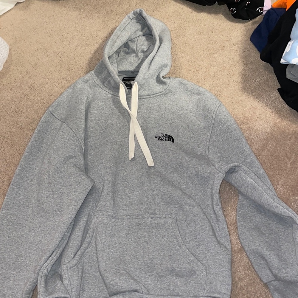 Gray North Face Hoodie